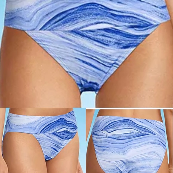 Oasis NWT Sz XL Marble Wave Hipster Swimsuit Bottom - Picture 2 of 5